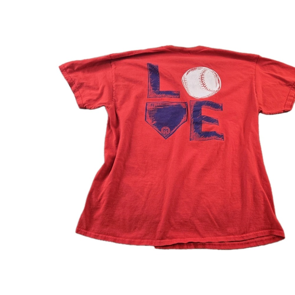 Gildan Girlie Girl Originals  Women's T-shirt LOVE Baseball Softball Cotton XL